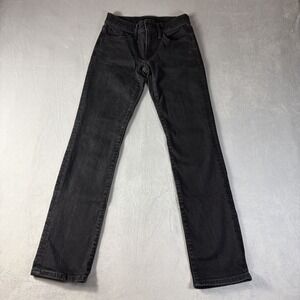 Lucky Brand Sweet Mid Rise Straight Black Denim Jeans Womens Size 0/25A
